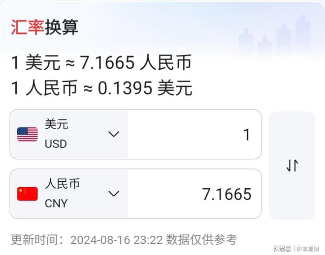 美元对人民币汇率计算器(美元对人民币汇率换算方法)